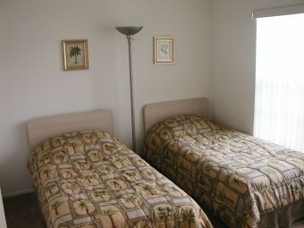Twin bedded room with 20 cable Tv